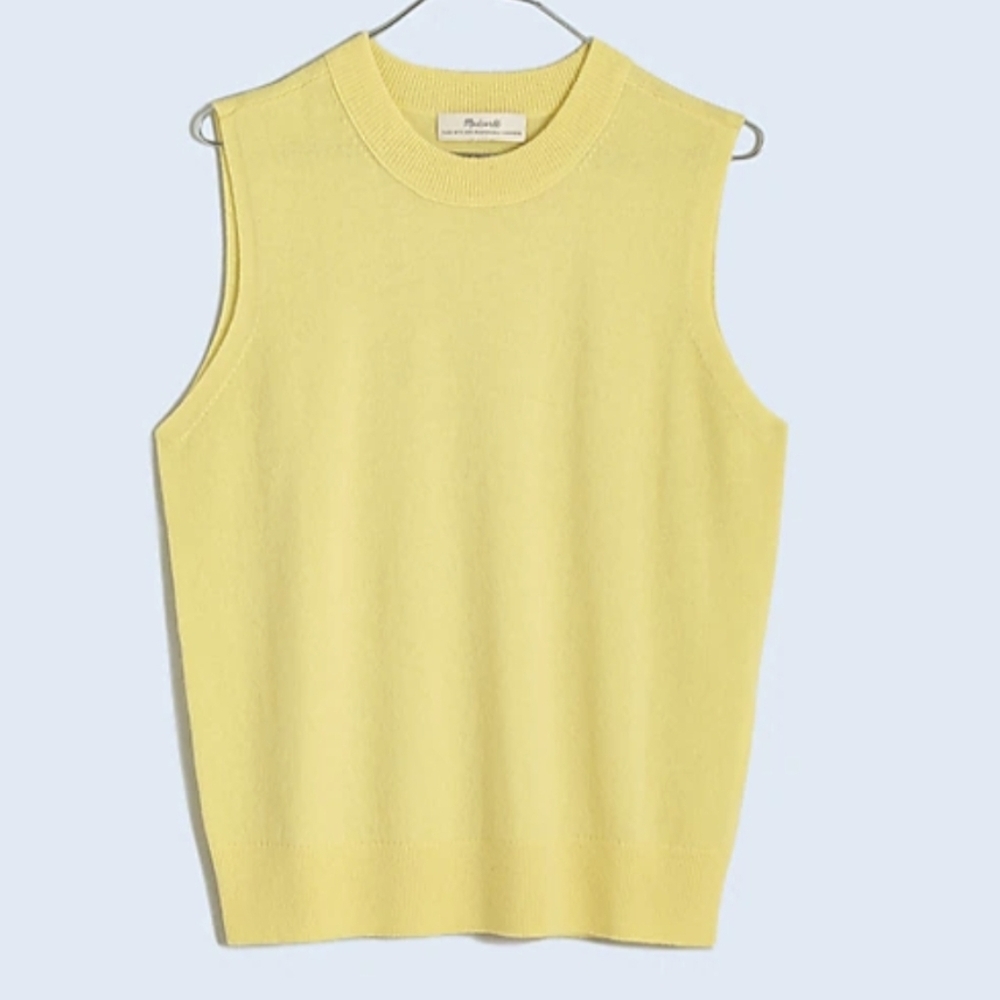 Madewell XS Hux cashmere sweater vest